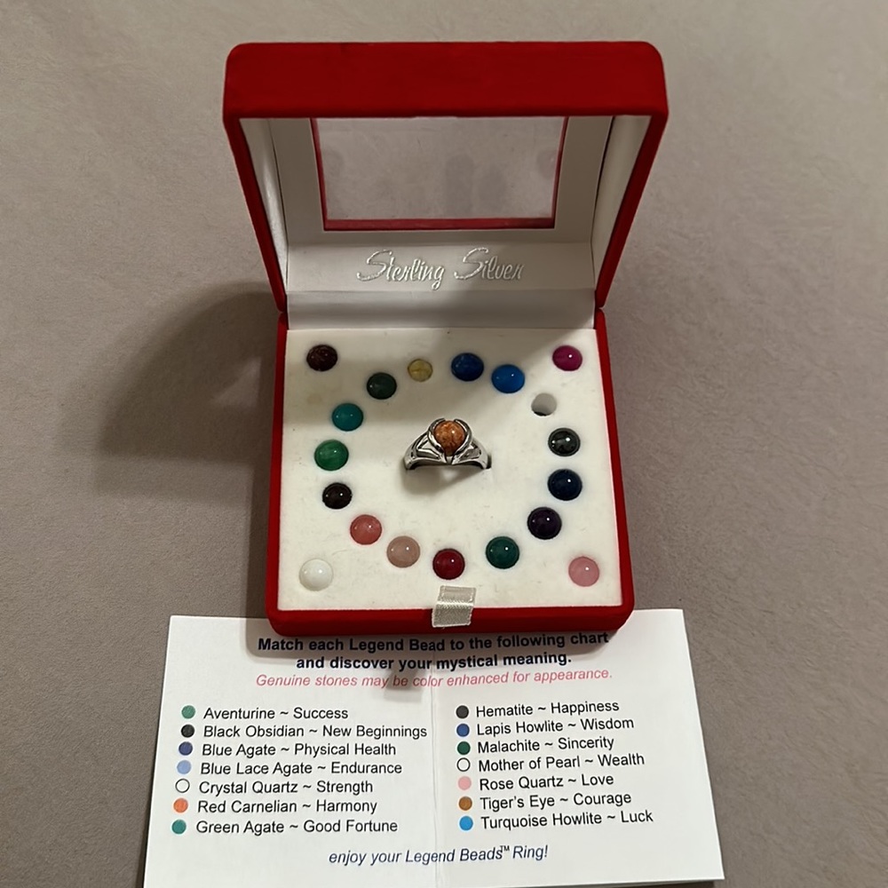 Vintage Legends Beads Changeable Ring
